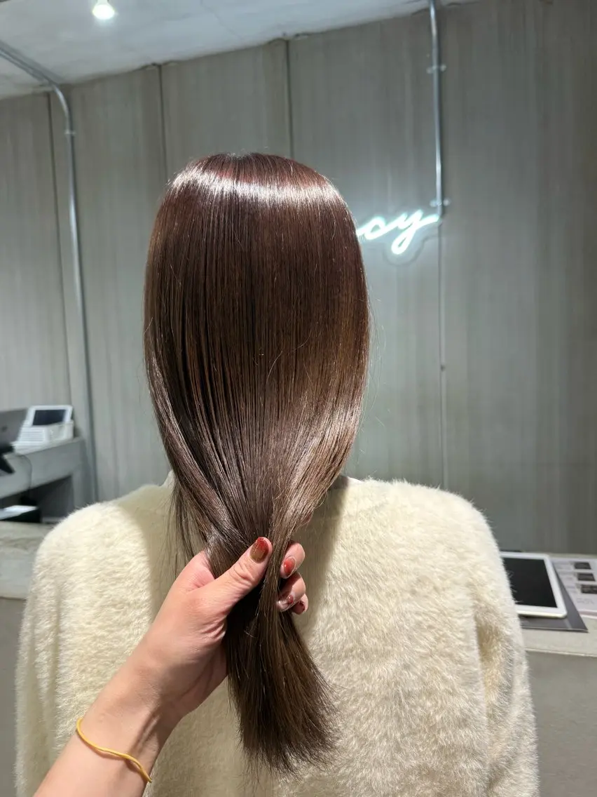 カラー ブリーチ ヘアカラー トリートメント 小倉/髪質改善 /カラー/五郡 陽菜のヘアスタイル