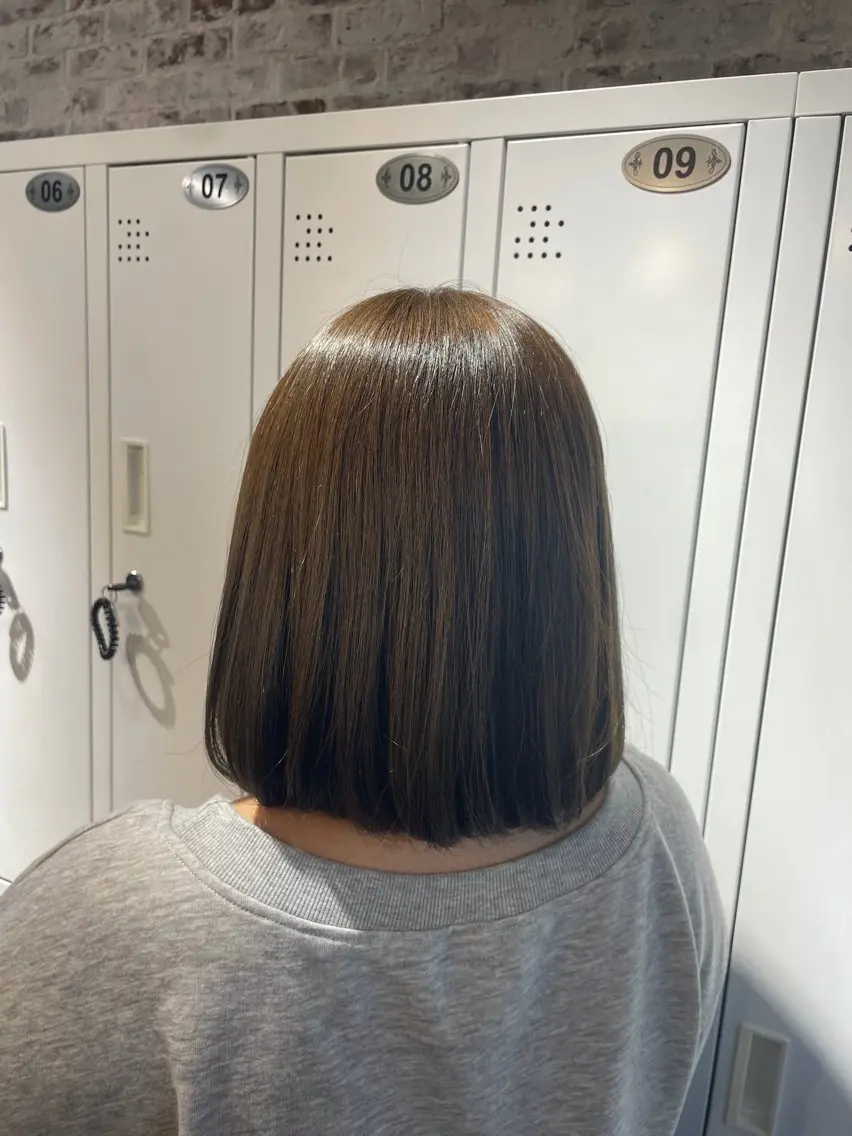 ショート カラー オリーブカラー オレンジ ヘアカラー mana / 藤崎美容室のヘアスタイル