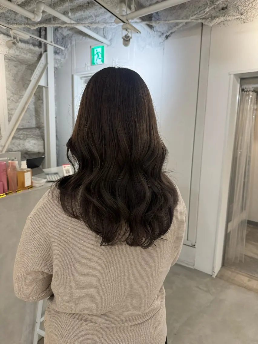 セミロング カット ヘアカラー トリートメント 新宿/顔周りカット +レイヤー=しずく♩のヘアスタイル