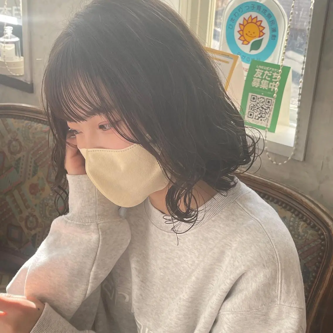 セミロング パーマ 髪質改善のプロ✨りな さんのヘアスタイル