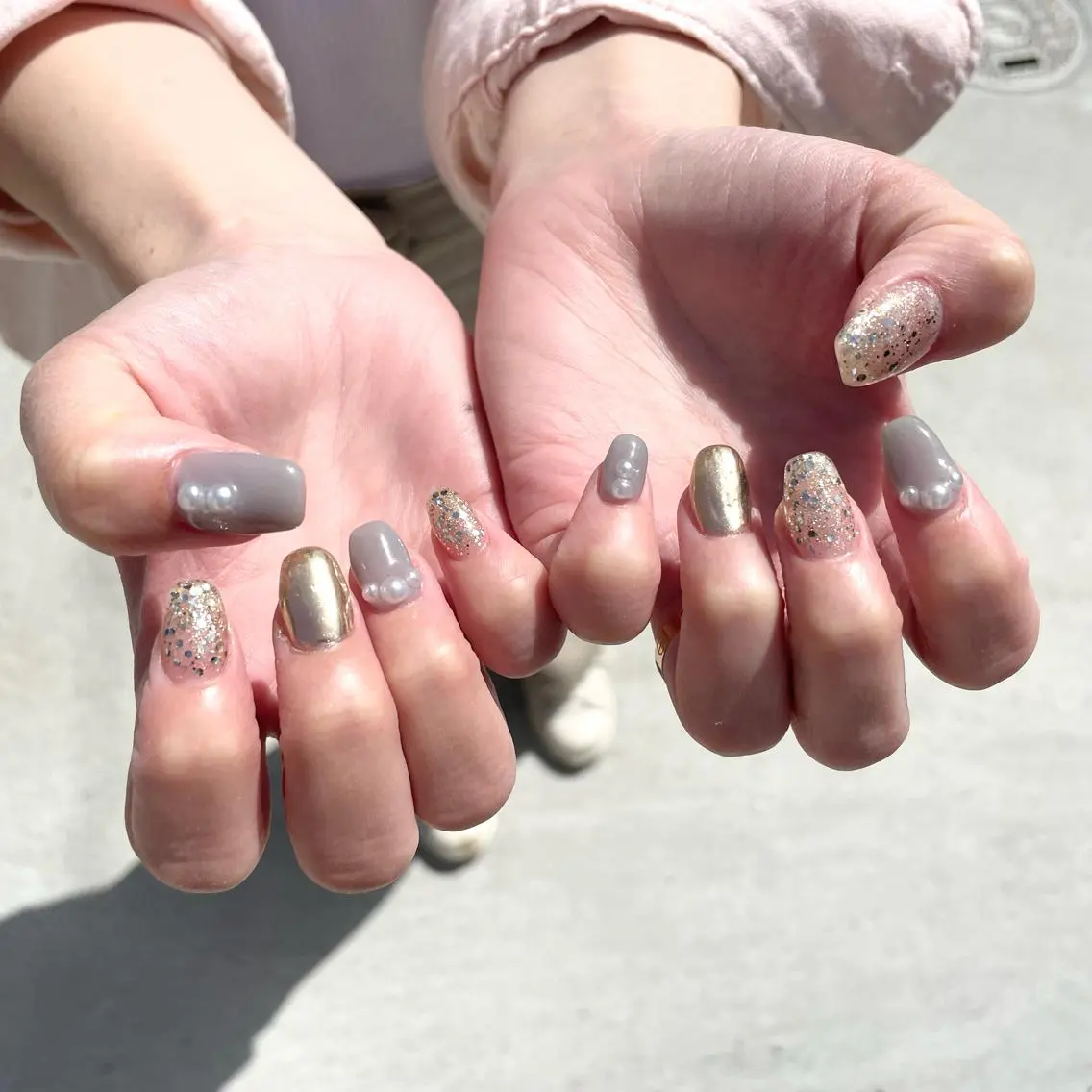 ネイル ハンドネイル Sea  nail by emaのネイルデザイン