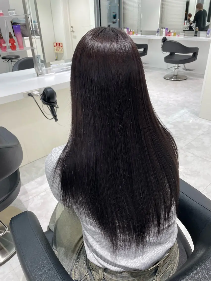 ロング 髪質改善 トリートメント 韓国× ベージュ特化🤎のヘアスタイル