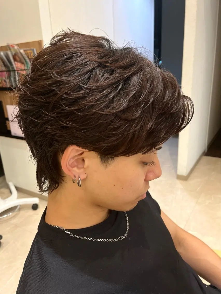 ショート パーマ メンズ 小林 優太　メンズパーマ✨のヘアスタイル