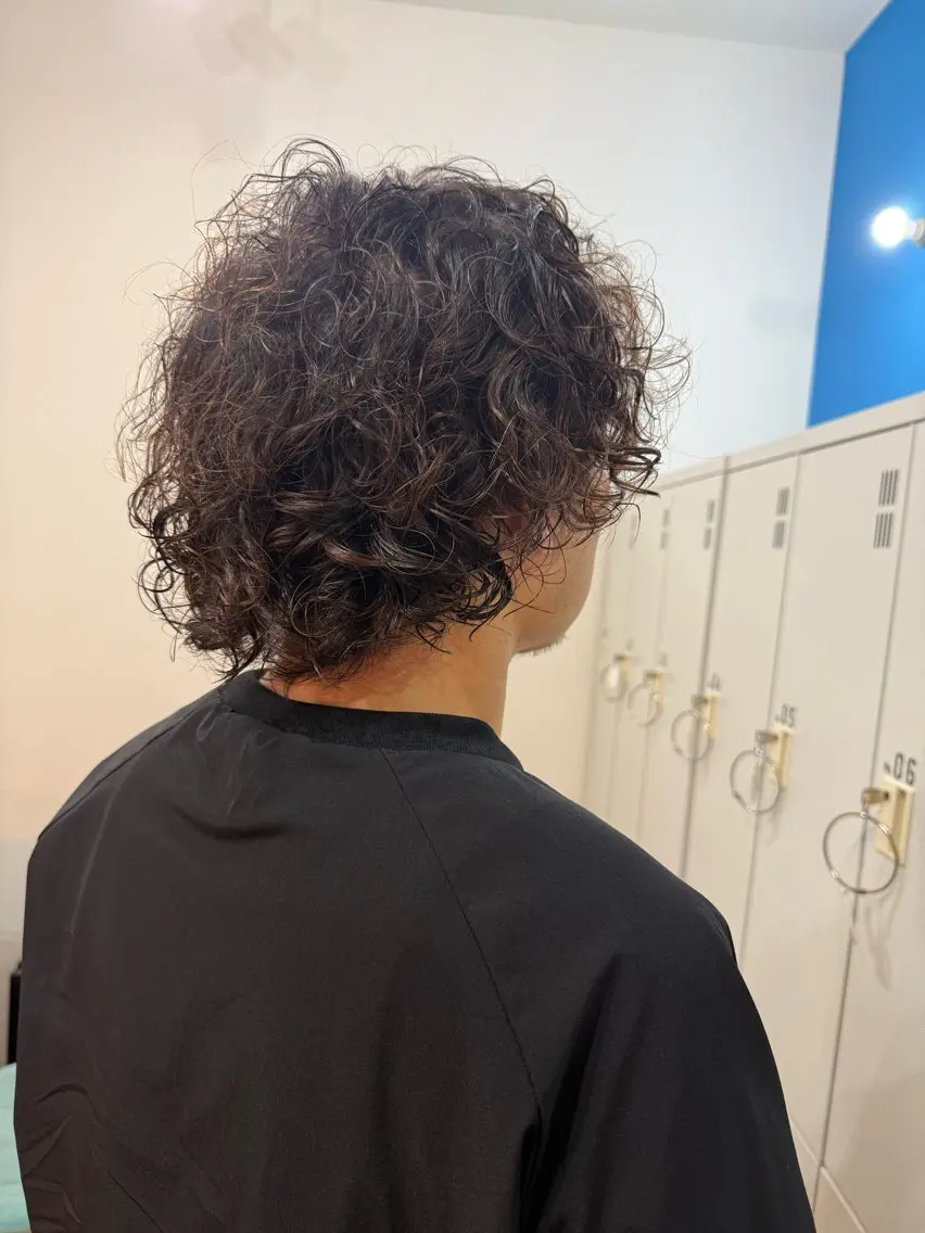 メンズ メンズパーマ カット パーマ fenice natsumiのヘアスタイル