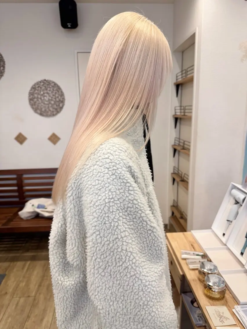 カラー ンジハ えみのヘアスタイル