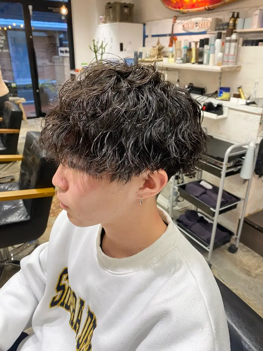 パーマ メンズ カット パーマ トリートメント メンズパーマ/鈴木 雅也/メンズカットのヘアスタイル
