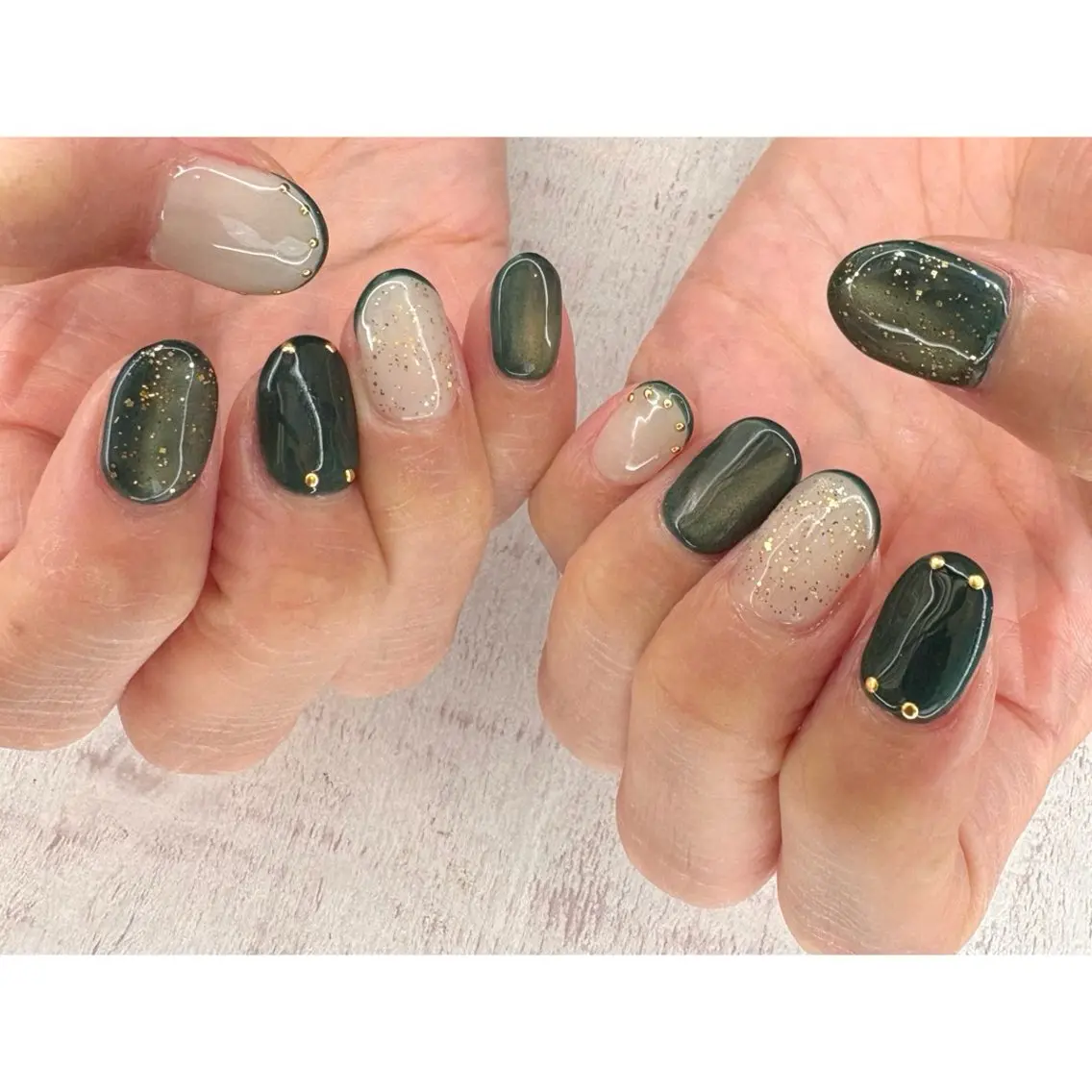 ネイル ハンドネイル 𖡼 yumenoのネイルデザイン