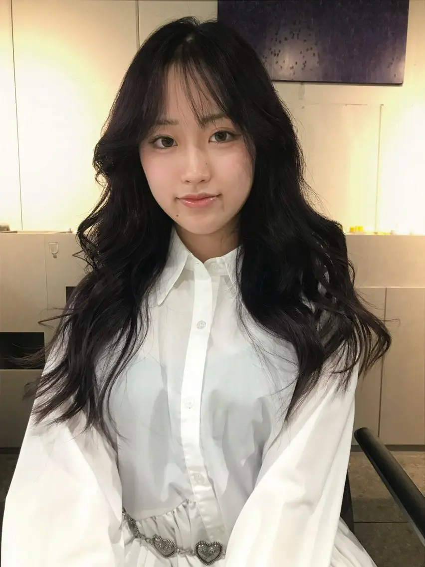 ロング カラー ヘアカラー fev Rionのヘアスタイル