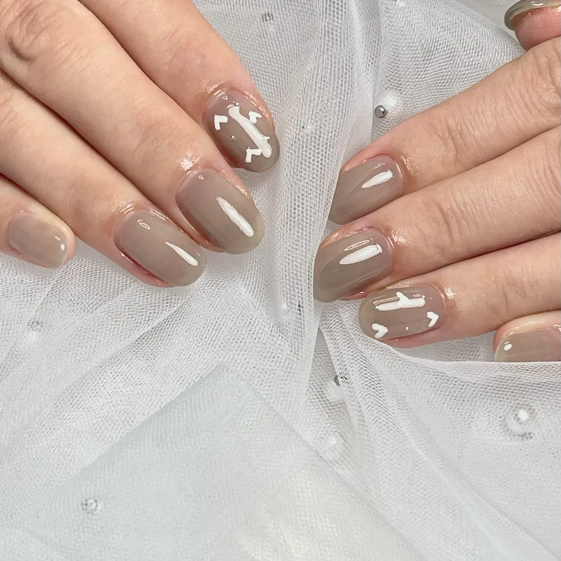 ネイル 韓国ネイル シンプルネイル ワンホンネイル ハンドネイル RE SALONのネイルデザイン