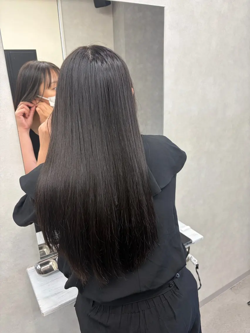 ロング 髪質改善 トリートメント トリートメント 筑紫野美容師 すずのヘアスタイル