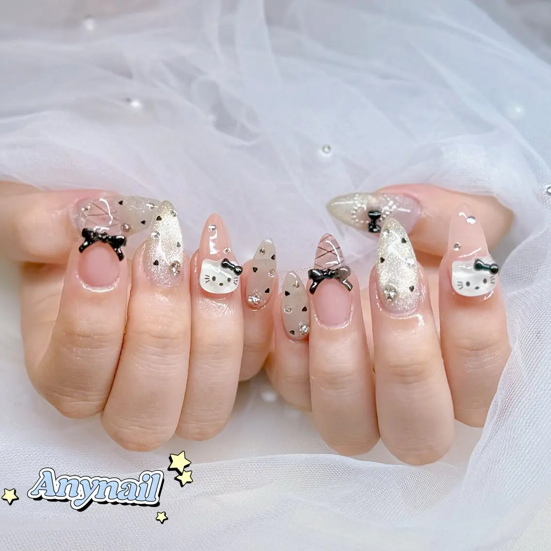 ネイル フットネイル ジェルネイル 韓国ネイル ラメ(グリッター) ラメグラデーション ハンドネイル Any nail新大久保店のネイルデザイン