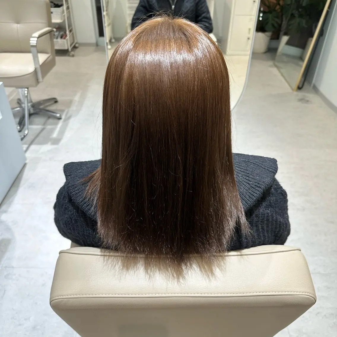 セミロング カラー ベージュカラー ヘアカラー なりた るいのヘアスタイル