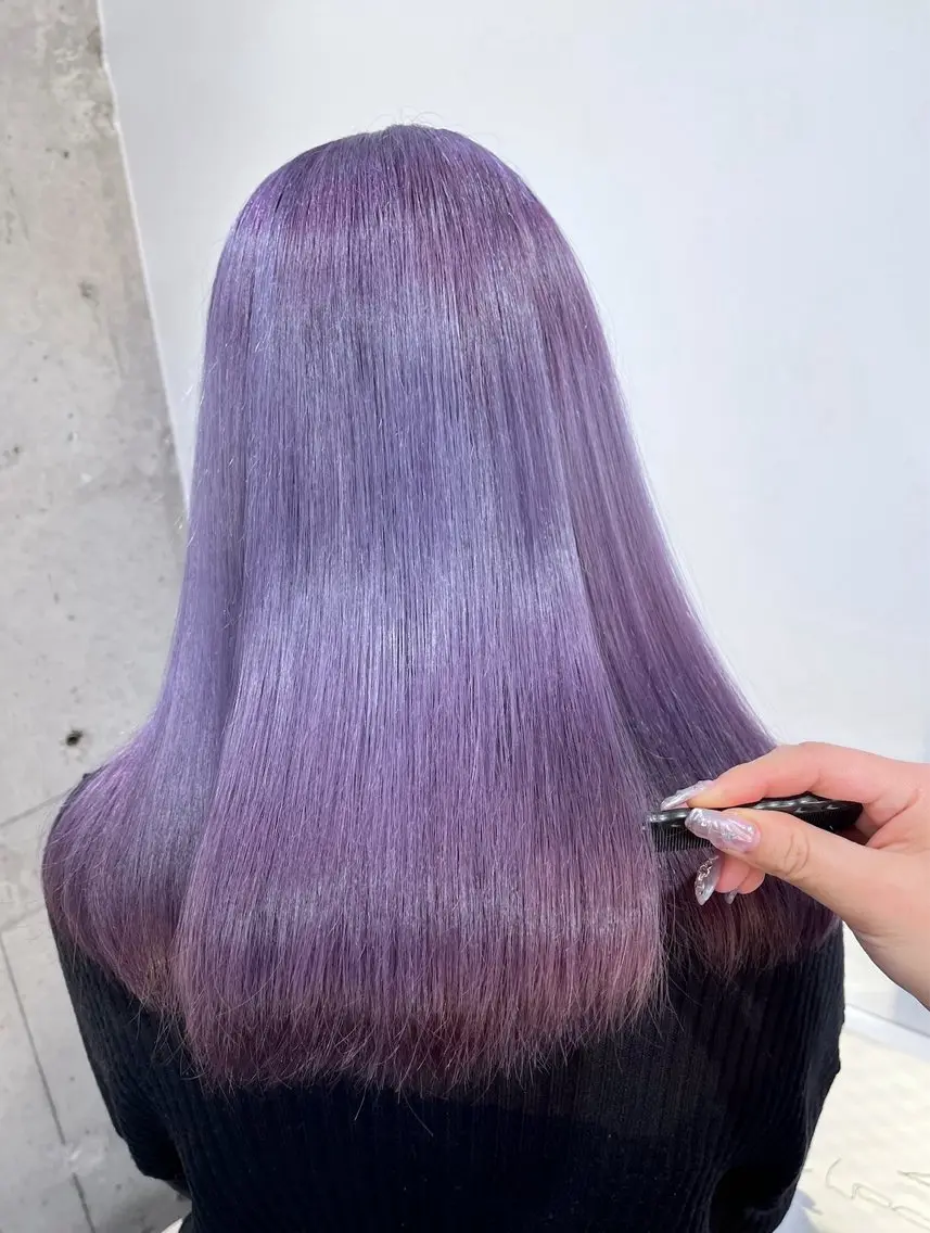 ロング カラー カット ヘアカラー トリートメント newi 天王寺 🪐airiのヘアスタイル