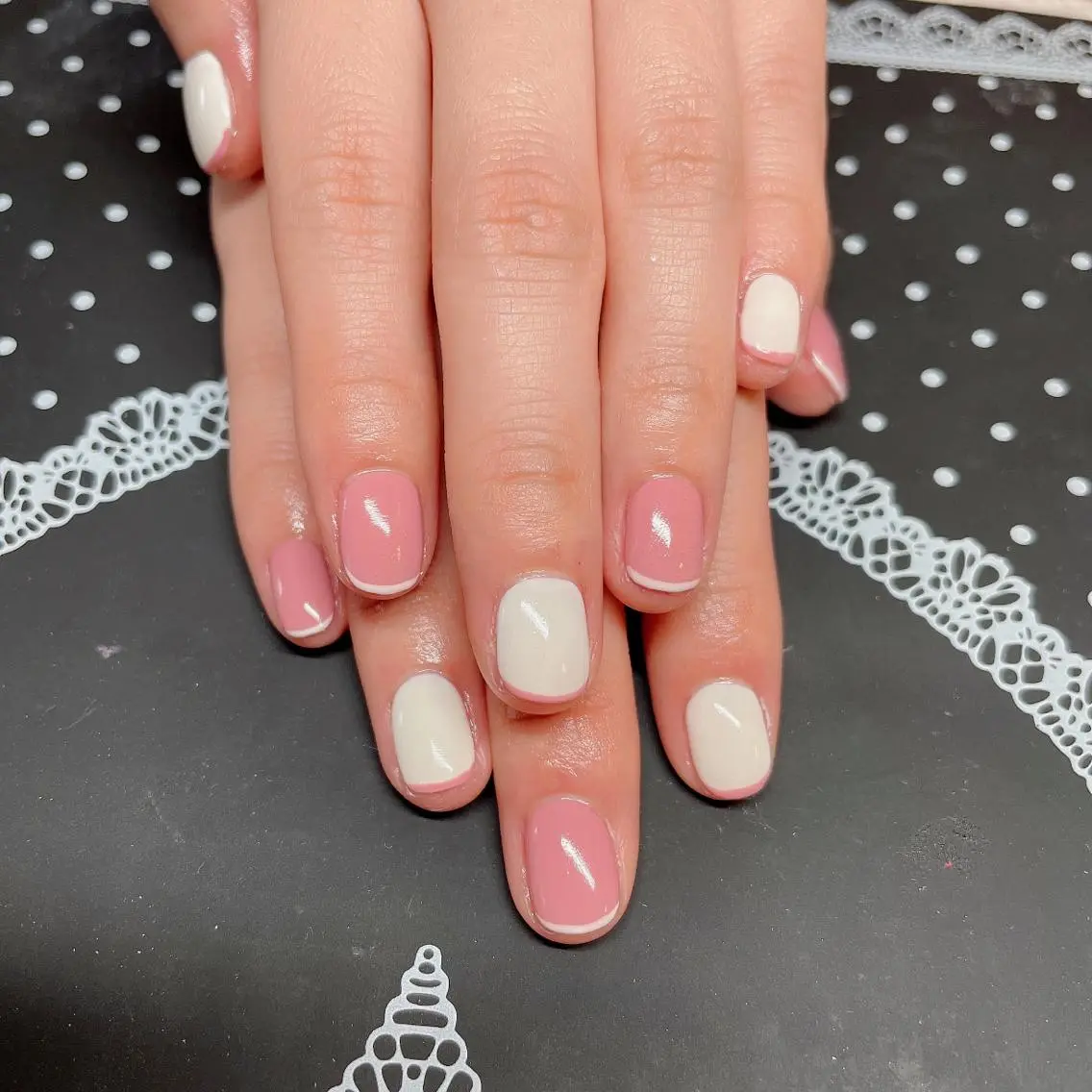 ネイル フレンチネイル ハンドネイル エン Nail salonのネイルデザイン