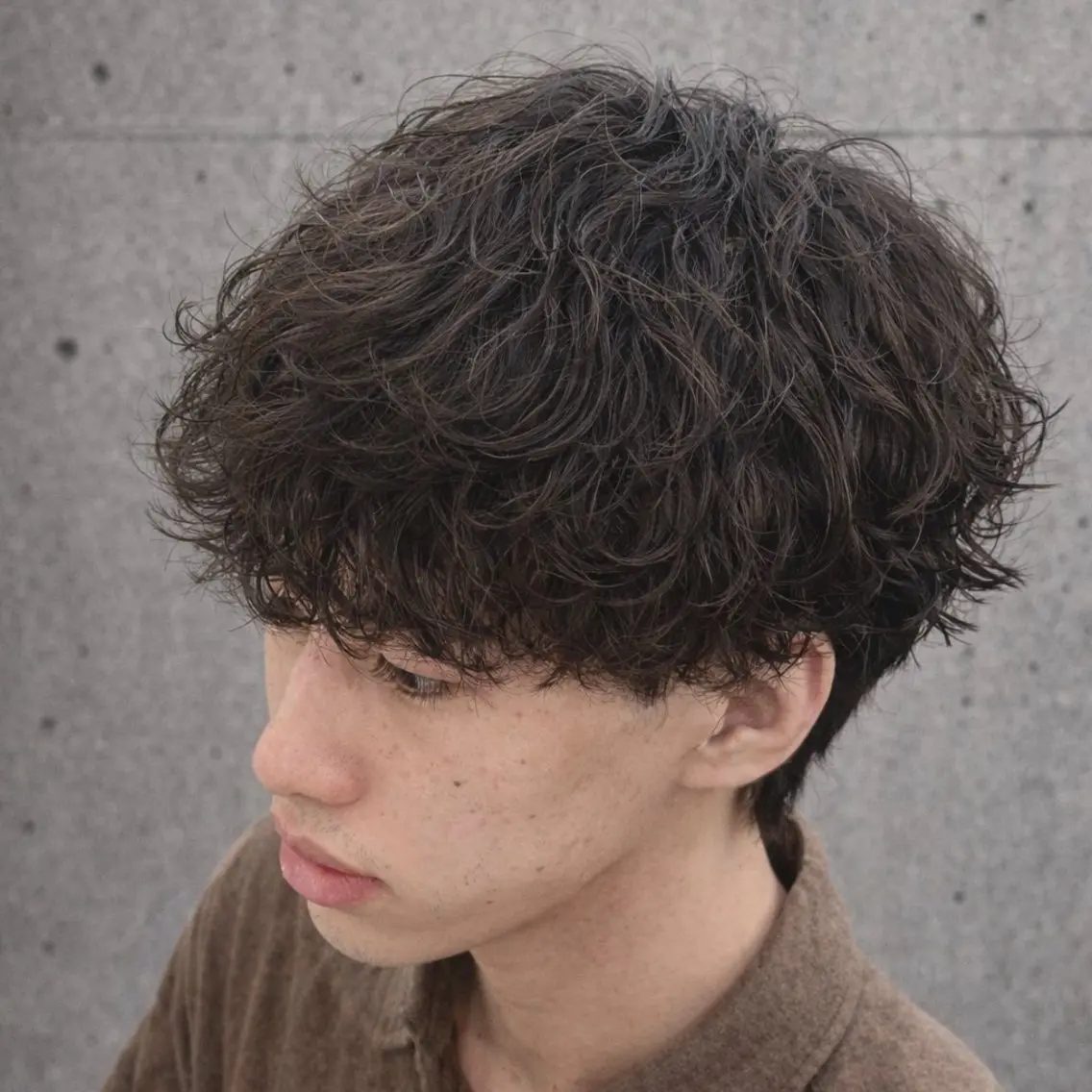 ショート パーマ メンズ カット パーマ ヘッドスパ men'sモテ 髪🫧ｼｵﾝのヘアスタイル