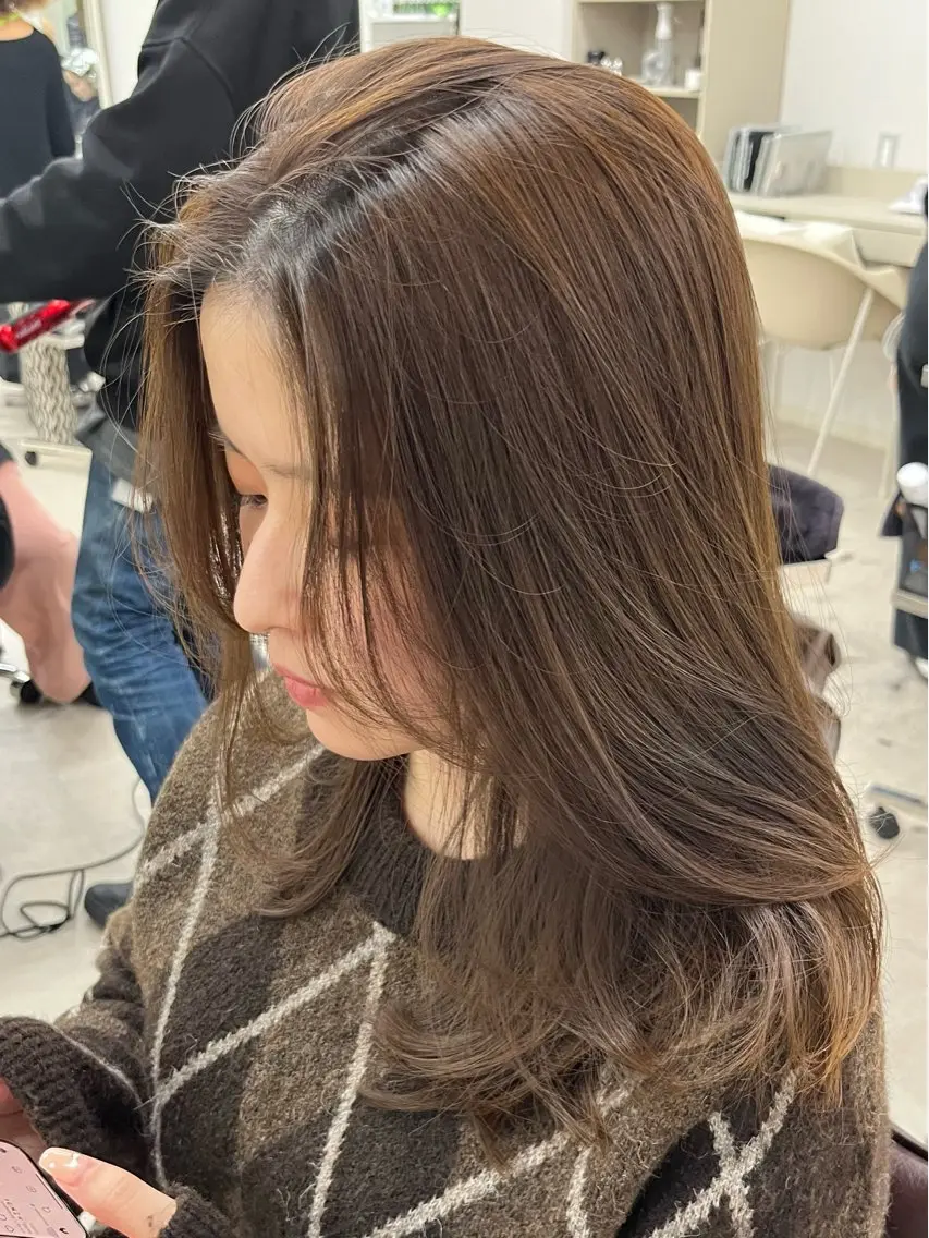 ミディアム カラー ハイレイヤー レイヤーカット カット ヘアカラー トリートメント 🦋レイヤー職人 猪瀬玲奈🦋のヘアスタイル