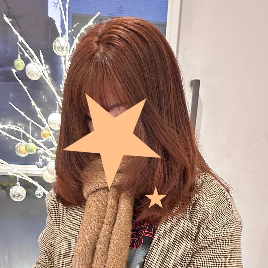 ミディアム カラー ヘアカラー トリートメント nico🎀 ワンカラー／縮毛矯正のヘアスタイル