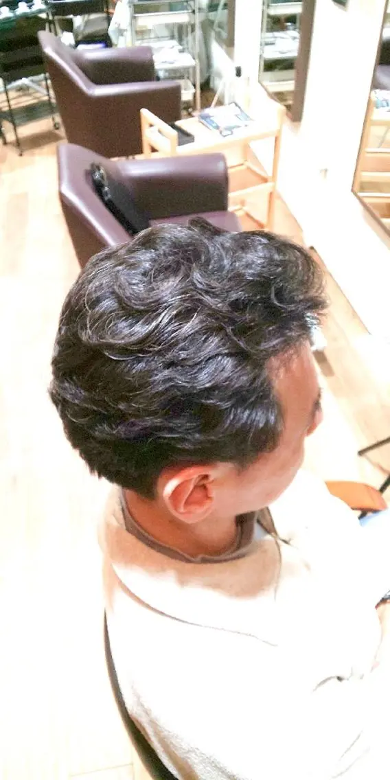 カット+ポイントパーマの写真