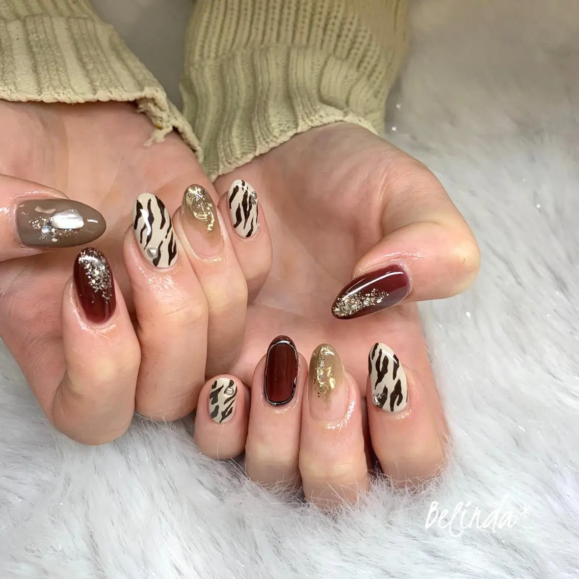 ネイル 持ち込み ハンドネイル Belinda Nailのネイルデザイン
