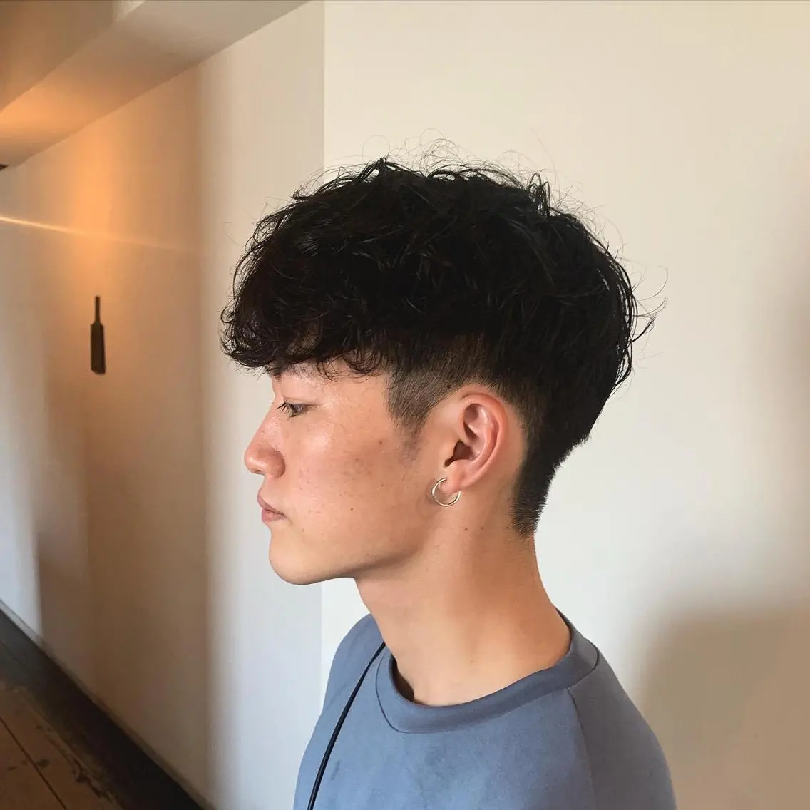 ショート パーマ メンズ マッシュ メンズパーマ 刈り上げ カット パーマ トリートメント room3小出 奈央子のヘアスタイル