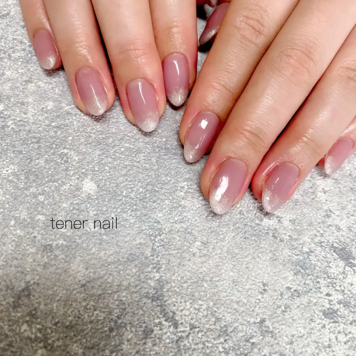 ネイル グラデーション キラキラネイル テネルネイル tener nailのネイルデザイン