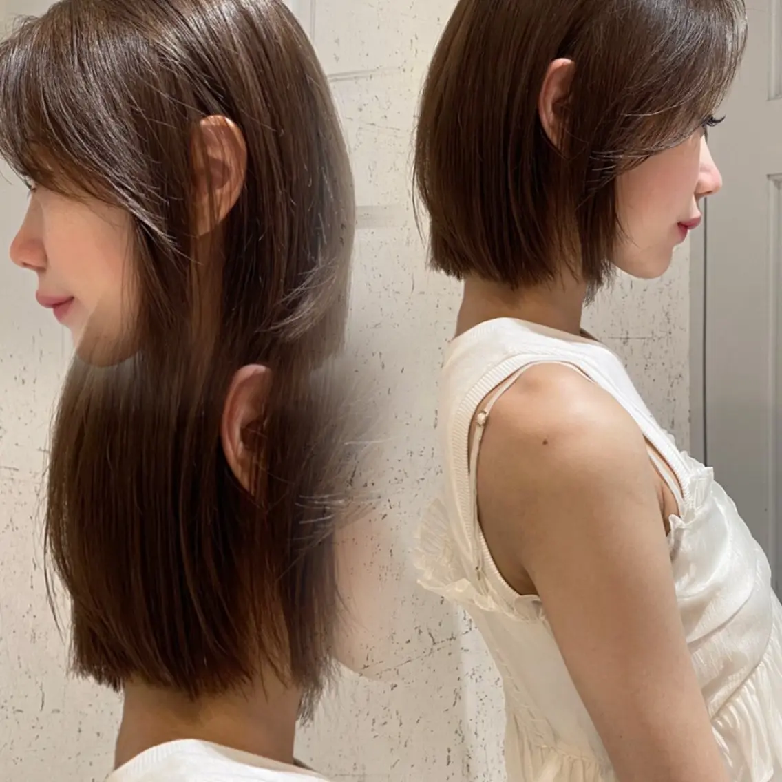 ショート カラー ブラウンカラー 透明感カラー ハイトーンカラー ヘアカラー トリートメント mai / linoah˚✧のヘアスタイル