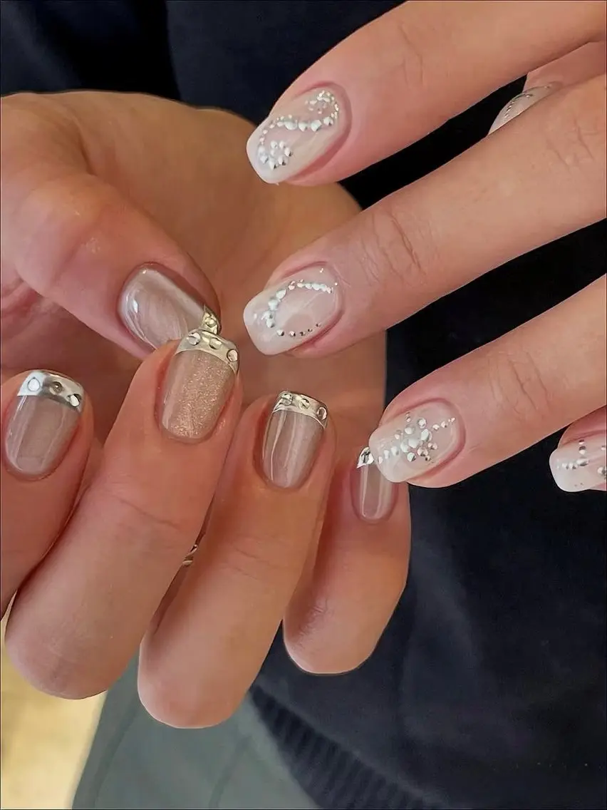 ネイル アートネイル オーロラネイル チークネイル 長さ出し フットネイル ハンドネイル Blossom nail_研修のネイルデザイン
