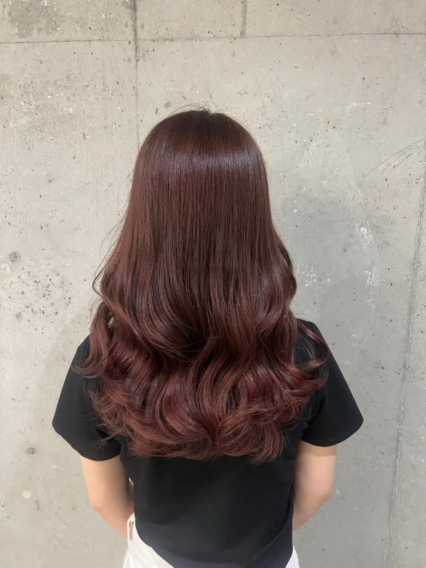 ロング カラー ブリーチ 透明感カラー ハイトーンカラー ブリーチなしカラー 髪質改善 頓所 大昂のヘアスタイル