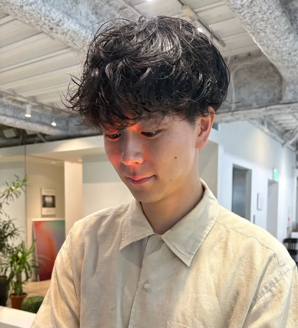 パーマ メンズ カット パーマ ANY/メンズ特化/ シバヤ ユウキのヘアスタイル
