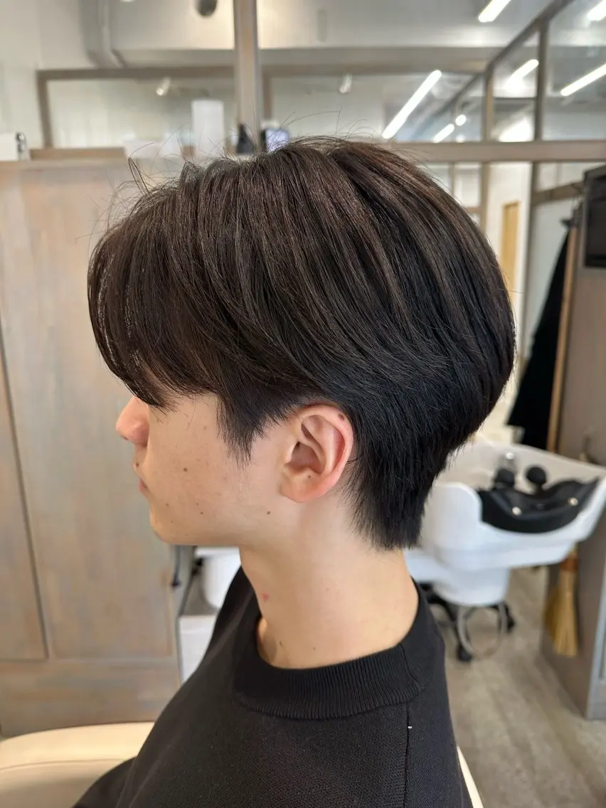 ショート カット パーマ トリートメント 佐藤 はるとのヘアスタイル