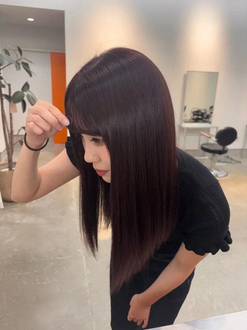 カラー レッドカラー NON/ color🐩のヘアスタイル
