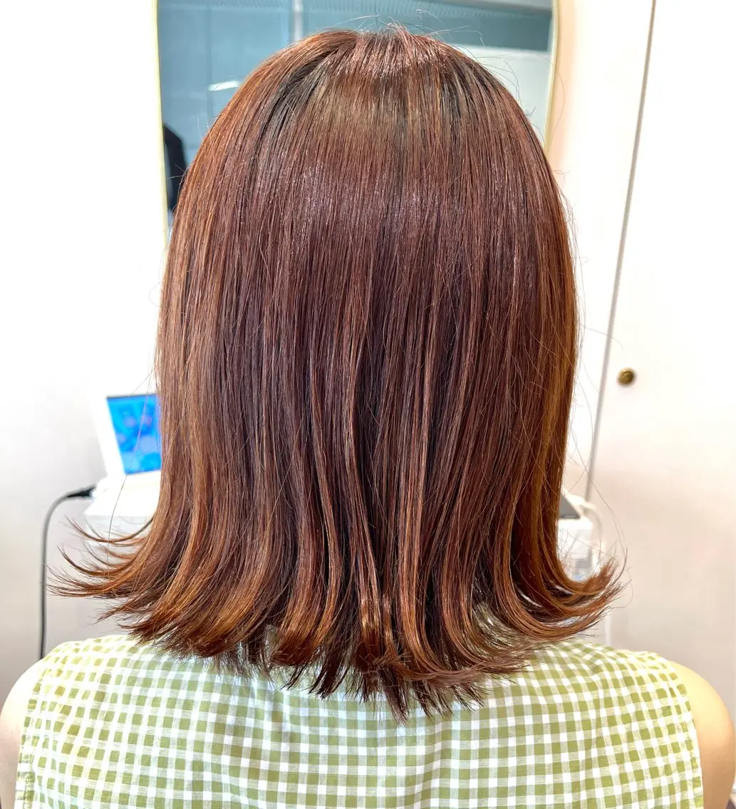 ミディアム トリートメント ヘアカラー カラー/塚原里沙 川崎のヘアスタイル
