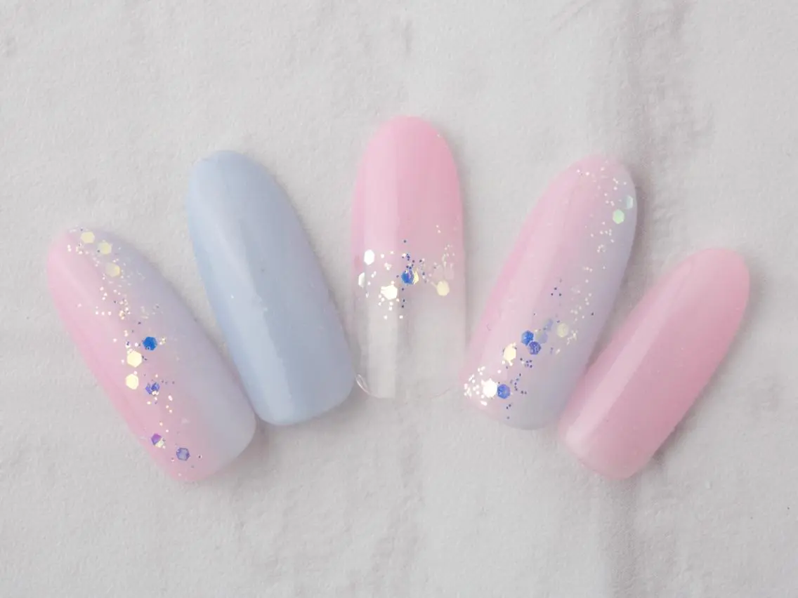 ネイル グラデーション 鶴橋wooone nail.rieのネイルデザイン