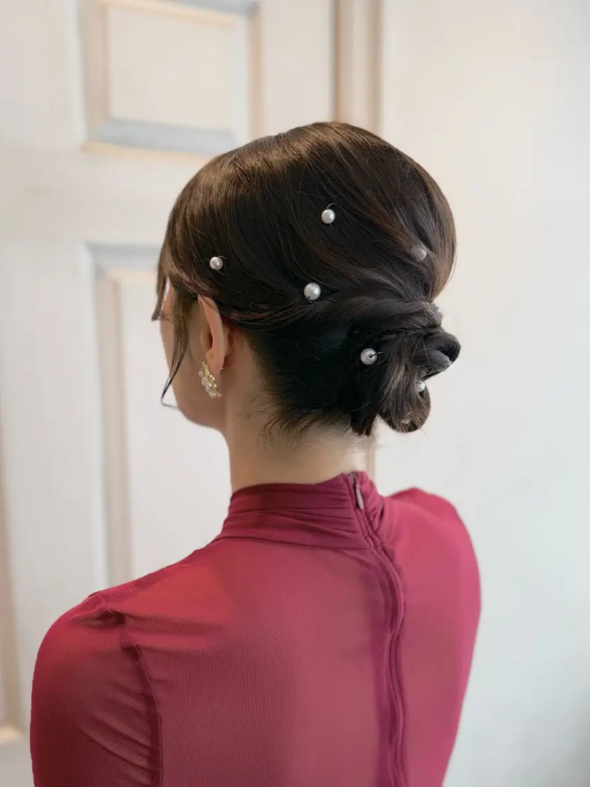 ヘアアレンジ 着物ヘア 結婚式・ブライダル デート 浴衣 ヘアセット ヘアメイク美容師 🦋サカモトレナ🦋のヘアスタイル