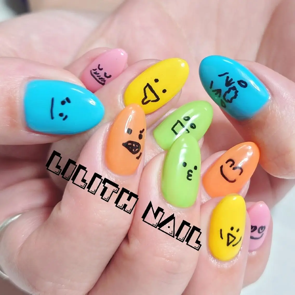 ネイル ジェルネイル 大理石ネイル(マーブル) Lilith Nailのネイルデザイン