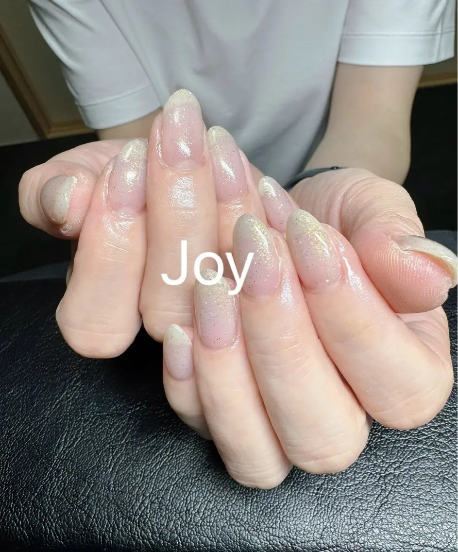 ネイル グラデーション ラメ(グリッター) シンプルネイル Nail Salon JOYのネイルデザイン