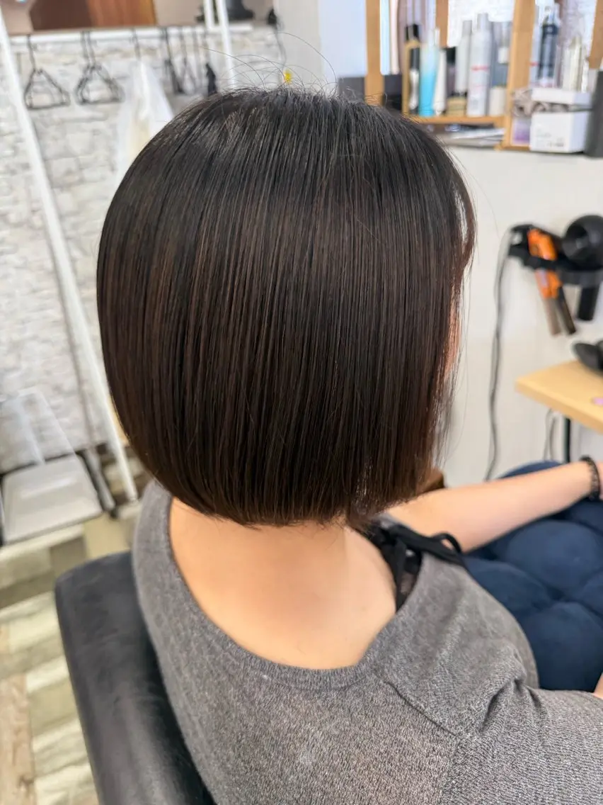 ミディアム カット トリートメント 中西 広人のヘアスタイル