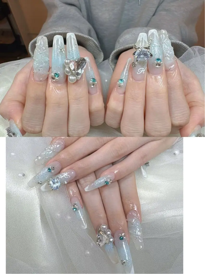 ネイル スカルプネイル ハンドネイル リセス 高田馬場💎のネイルデザイン