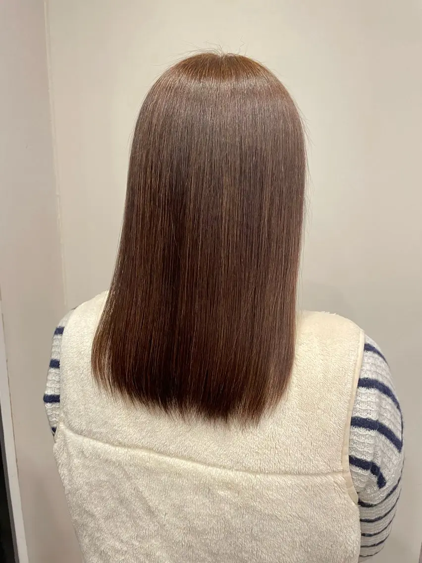 ミディアム トリートメント 酸熱トリートメント メンズ/透明感カラー しゅうとのヘアスタイル