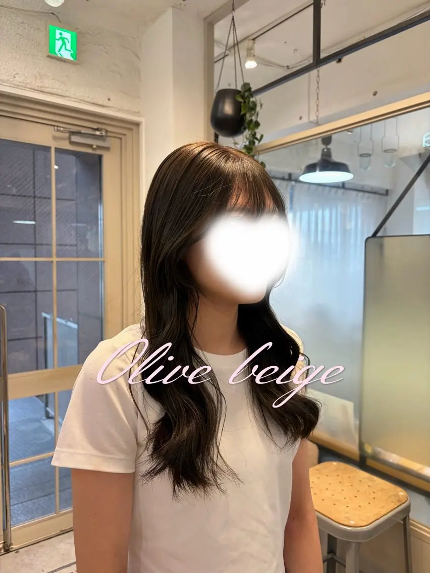 ロング カラー トリートメント カット ヘアカラー トリートメント 赤み消し/透明感/ 縮毛矯正/suwaのヘアスタイル