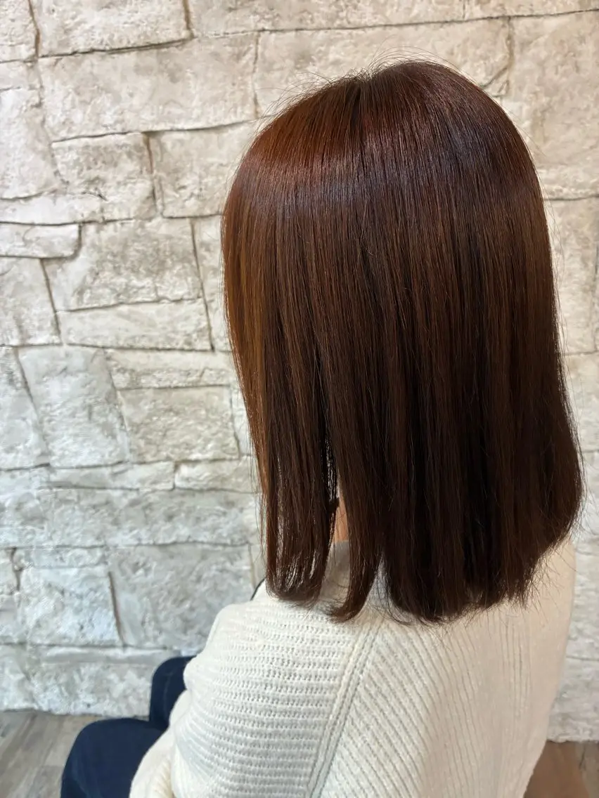 カラー ブラウンカラー オレンジ オレンジブラウン お褒めの口コミ多数✨ 美髪カラー/浦本冴絵のヘアスタイル