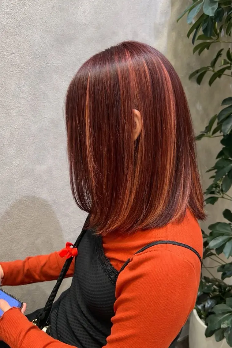 セミロング カラー カット レディースモデル募集 秋葉美月🐣のヘアスタイル