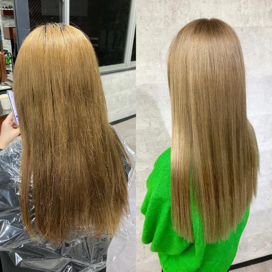 ロング カット エクステ 外れにくいエク💚 EST梅田TAKIのヘアスタイル