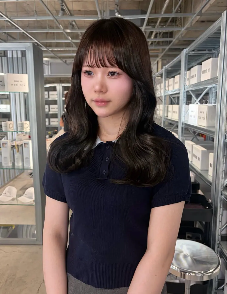セミロング カット トリートメント ダブルカラー/レイヤ ーカット 🤍ゆきなのヘアスタイル
