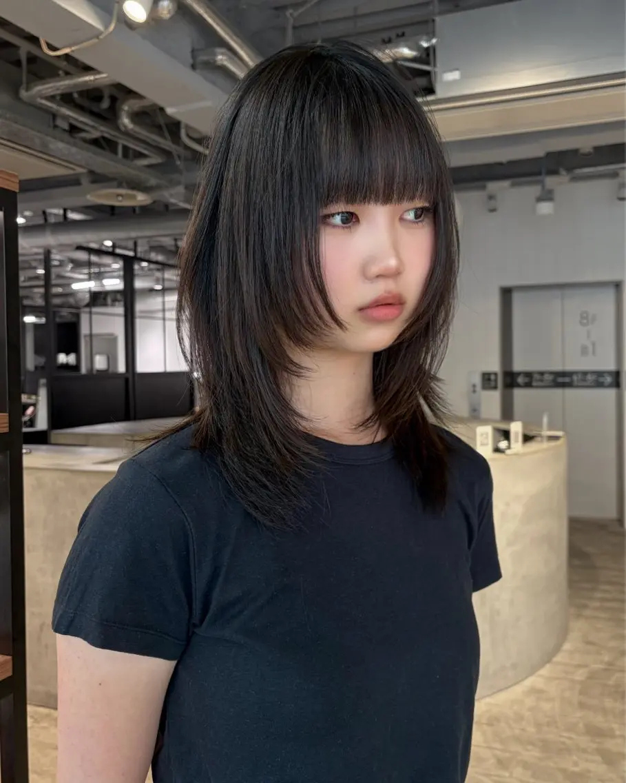 ミディアム レイヤー支持no.1 ☆笠原翔一のヘアスタイル