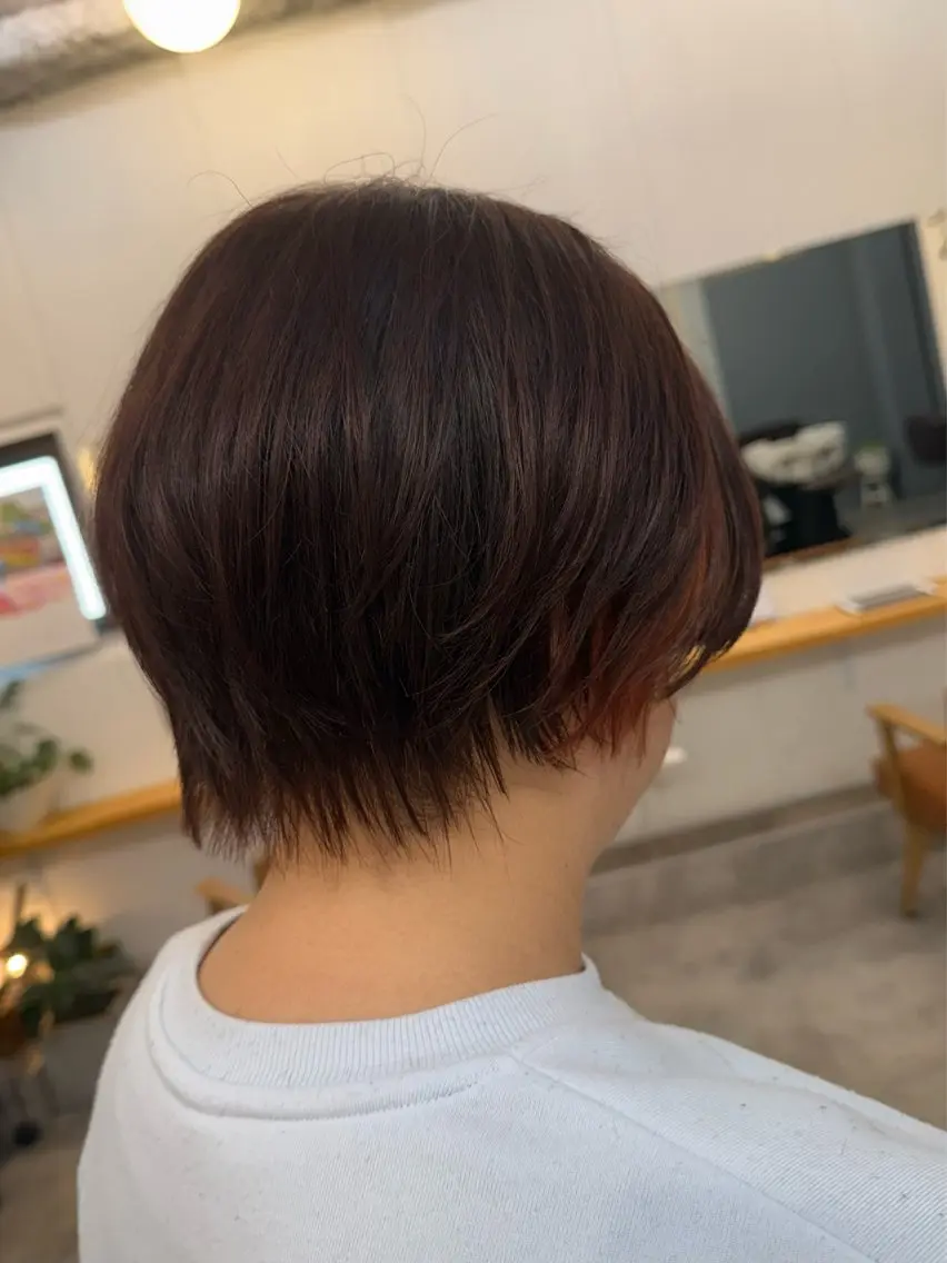 ショート ショートボブ ボブ ショートヘア カット 髪質改善／艶カラー 🫧harunaのヘアスタイル