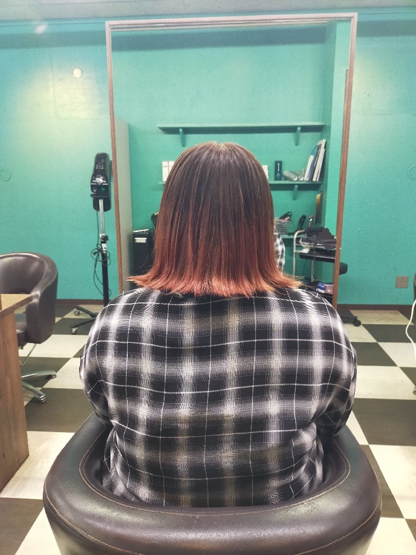 カラー ミディアム デザインカラー グラデーションカラー ピンクカラー ヘアカラー トリートメント 大城正樹 Cecil HAIRのヘアスタイル