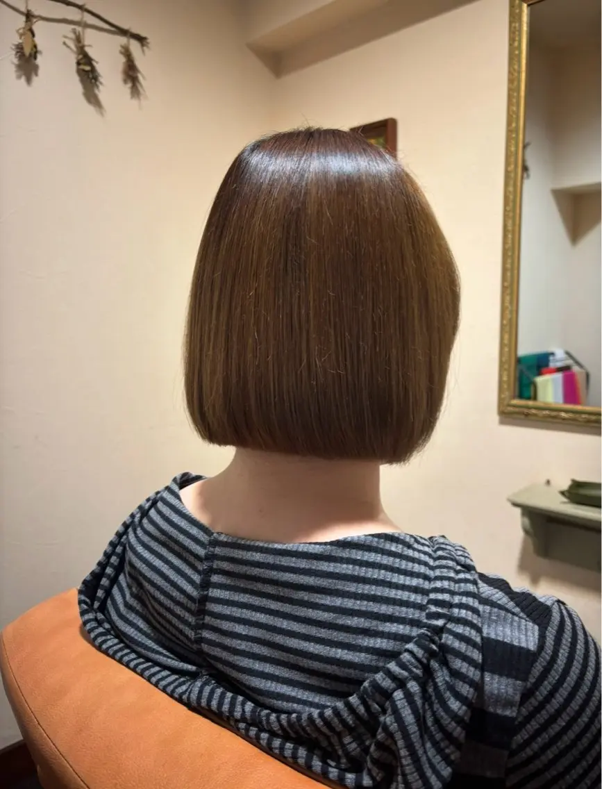 ショート ボブ アカリ😸🫶 カラーリスト🧡のヘアスタイル