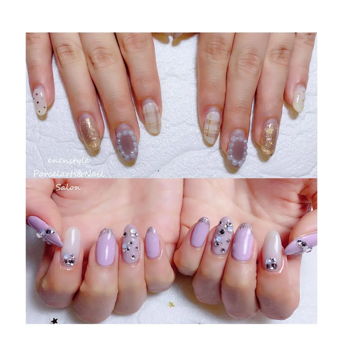 ミディアム ネイル ジェルネイル ニュアンスネイル オフィスネイル ワンカラーネイル パラジェル ハンドネイル 🐾enen style 🐾のネイルデザイン