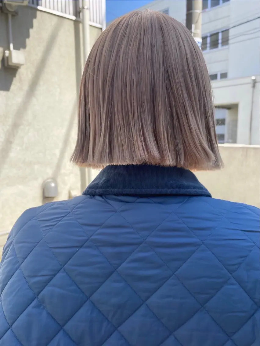 ミディアム カラー ハイトーンカラー 森田 博樹のヘアスタイル